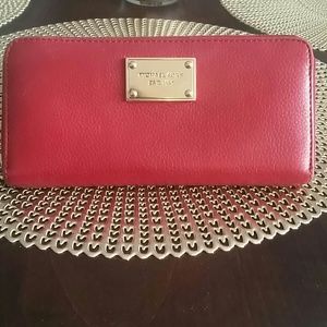 Red Michael Kors Wallet
