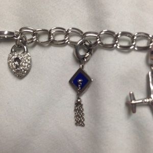 Fossil Graduation Cap charm