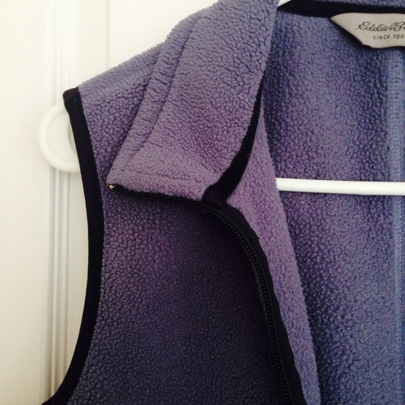 Eddie Bauer blue fleece vest - Picture 2 of 4