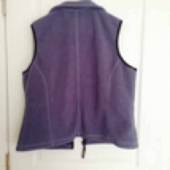 Eddie Bauer blue fleece vest - Picture 3 of 4