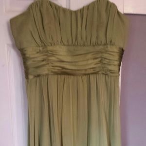 David's Bridal Green Dress