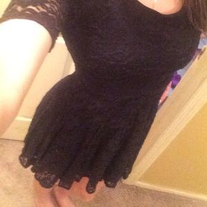 Delia's black lace skater dress!!