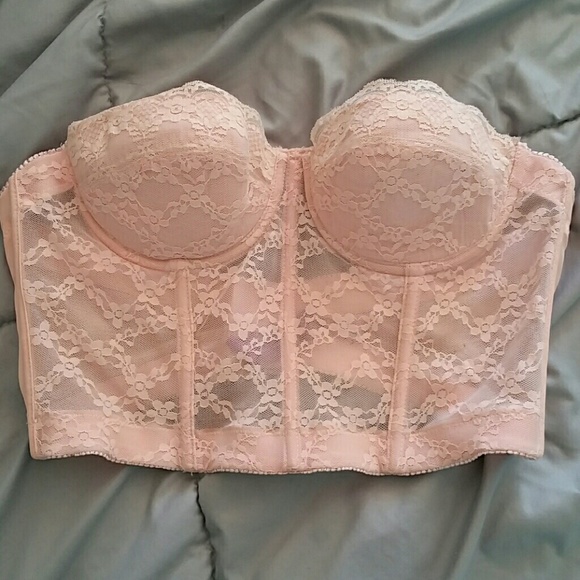 pink corset crop top
