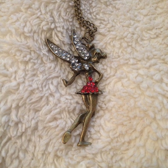 Crystal Tinkerbell Fairy Necklace - Picture 2 of 3