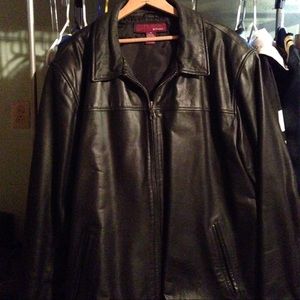 Men's leather jacket.