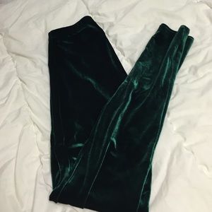 Velvet leggings