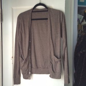 American Apparel taupe cardigan