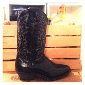 Laredo Black Cowgirl Cowboy Boots