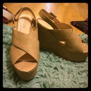 Tan wedges