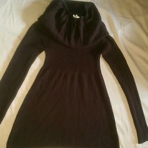 Derek Heart Cowl Neck Sweater