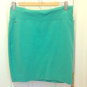 Lacoste Pencil Skirt in Turquoise