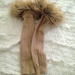 Furry leg warmers