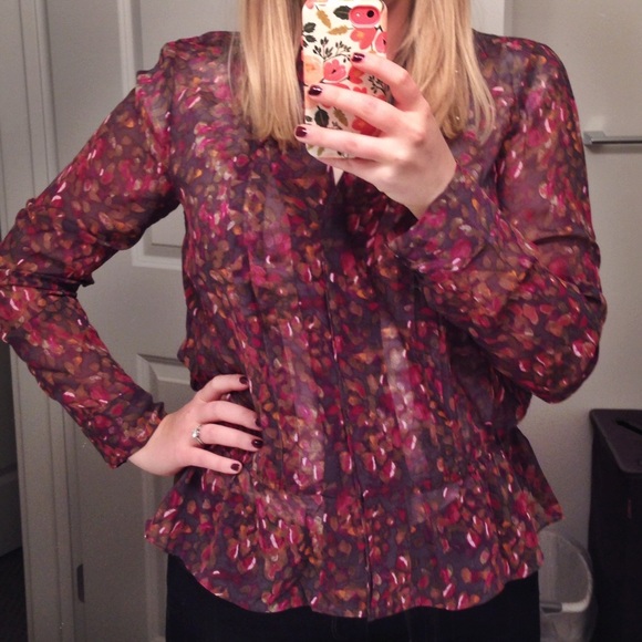 J. Crew Blouse 100% Silk