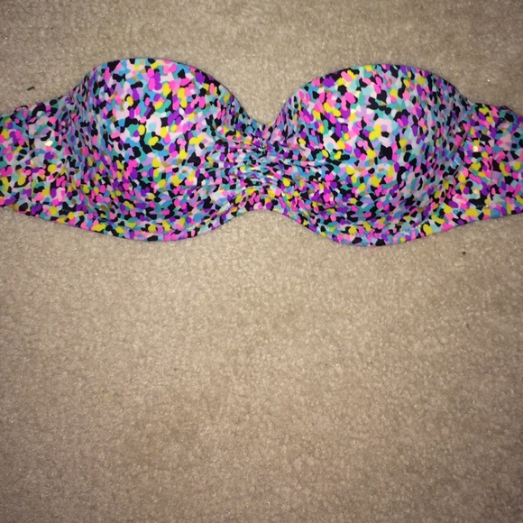 multicolor bandeau VS bathing suit TOP