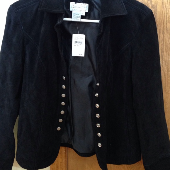 Live a little suede coat size small