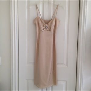 NWT Rebecca Taylor Champagne Silk Dress - sz 6