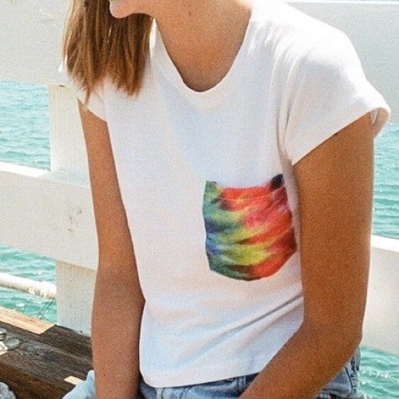 Brandy Melville tie dye pocket tee