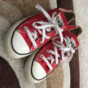 Red all star converse