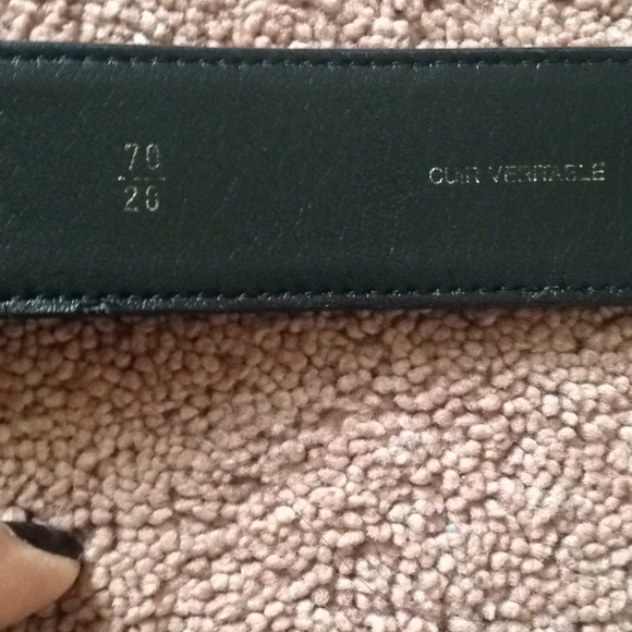 ❌SOLD❌CHANEL CC logo leather Blk belt size 26 - Picture 2 of 3