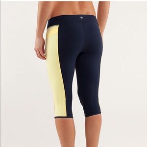 Navy/yellow heat it up pants