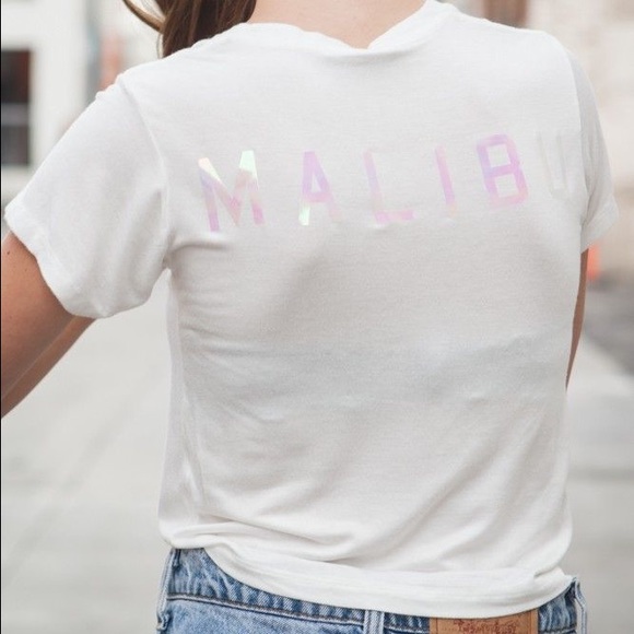 Holographic graphic tee Clearance