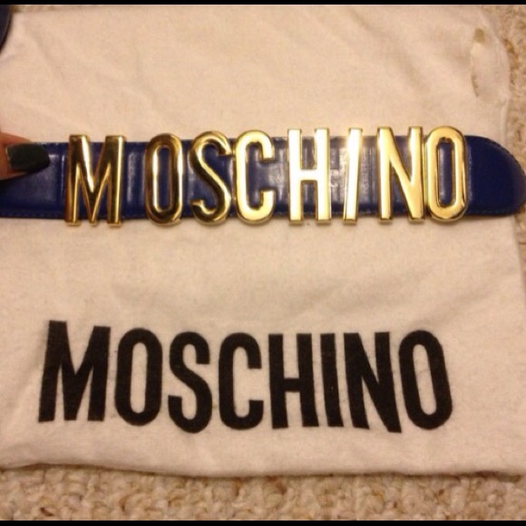 Authentic Rare Blue Moschino Belt - Picture 2 of 4