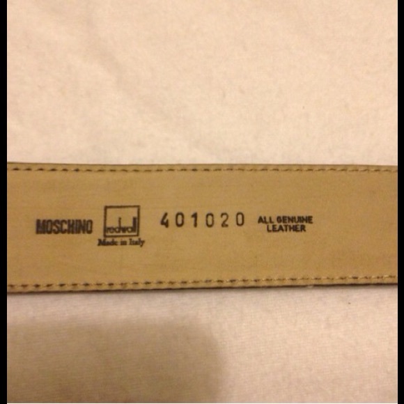 Authentic Rare Blue Moschino Belt