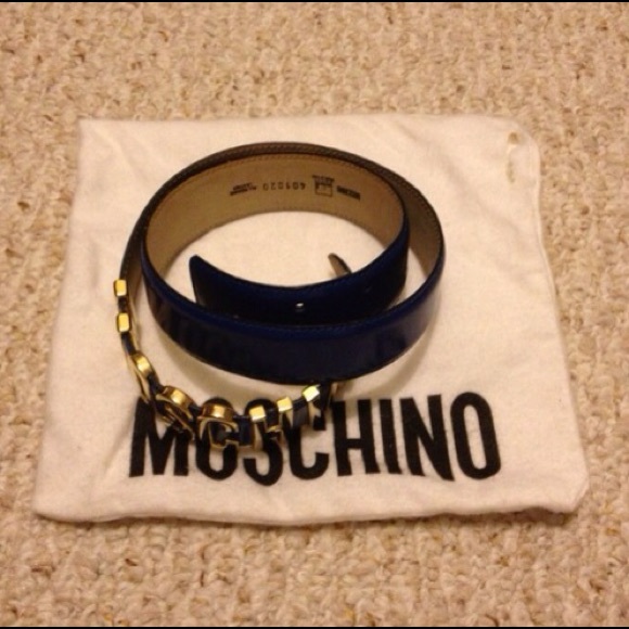 Authentic Rare Blue Moschino Belt - Picture 4 of 4
