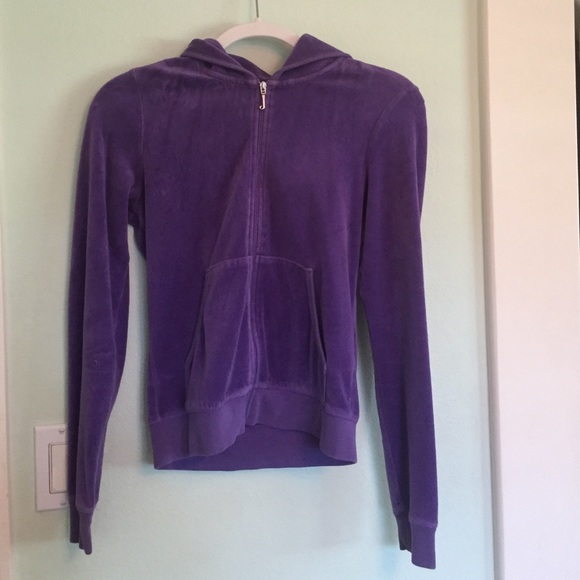 NWOT Juicy Couture Velour Sweater in Eggplant