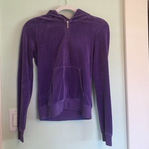 NWOT Juicy Couture Velour Sweater in Eggplant