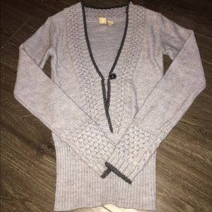 Grey Buckle Sweater