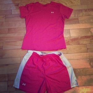 Under Armour shirt and short set