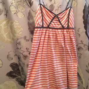 🌸super cute striped peach spaghetti strap top🌸