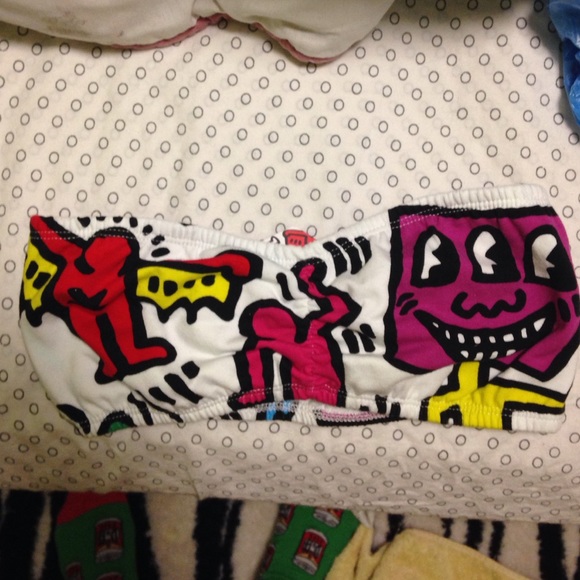 Keith haring bandeau top