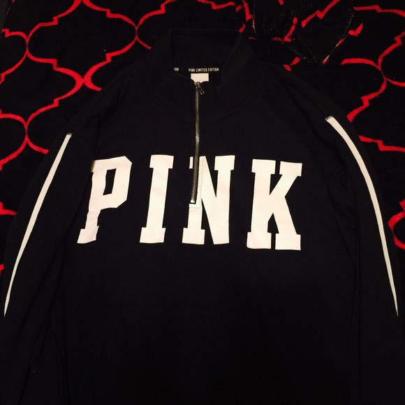 Victoria secret black pink sweater