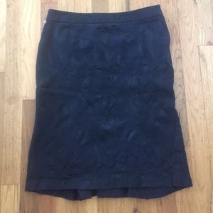 Club Monaco navy skirt with back flair pleats