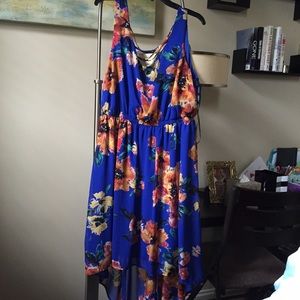 Hi-low Floral Dress