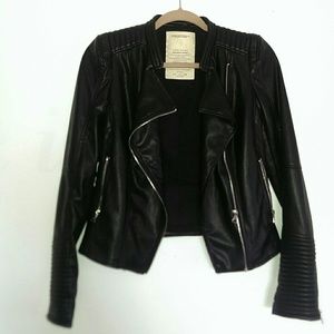 Zara Faux-leather Jacket
