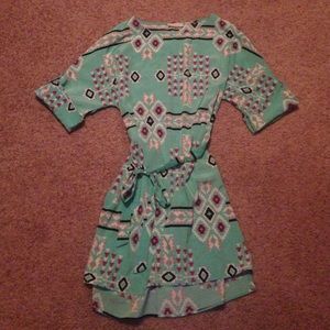 Casual shift dress with belt