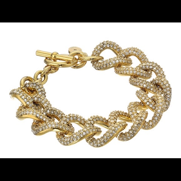 💋SOLD💋Michael Kors Brilliance Pave Curb Bracelet
