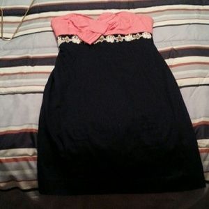 Lilly Pulitzer Navy & Pink size 2 Dress