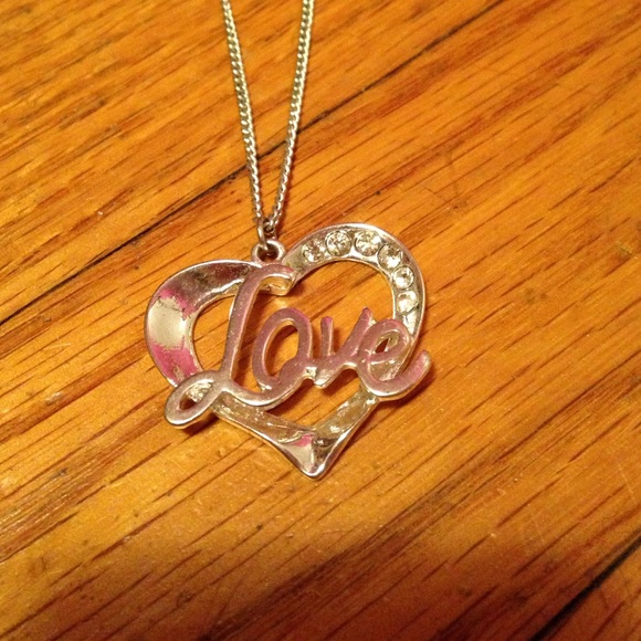 Silver Heart Love Necklace