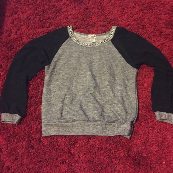 Embellished Jersey Sweater