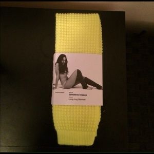 Neon Yellow Leg Warmers
