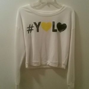 #yolo crop sweater
