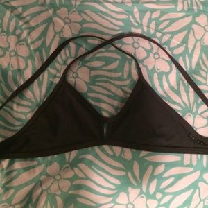 Charcoal grey jolyn vent top