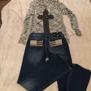 American Flag Miss Me Jeans