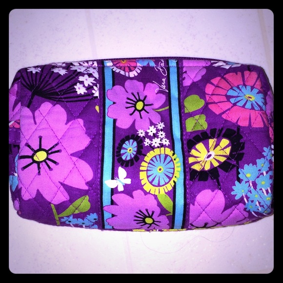 Large Vera Bradley Cosmetic Bag is Flutterby