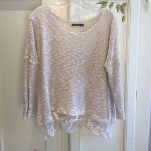 LF Creme Lace Sweater