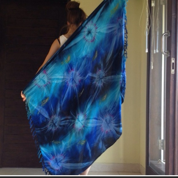 handmade Accessories - SOLD! Gorgeous galaxy sarong in deep ocean blue